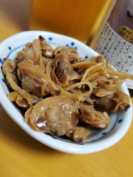 あさりの佃煮をテイクアウトして晩酌に