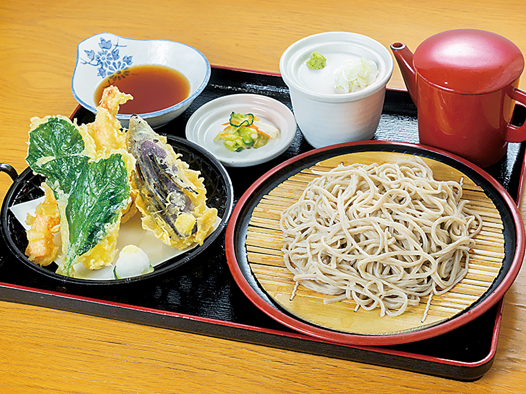 「天ざるそば」(1,200円)【そば処 たけやま】