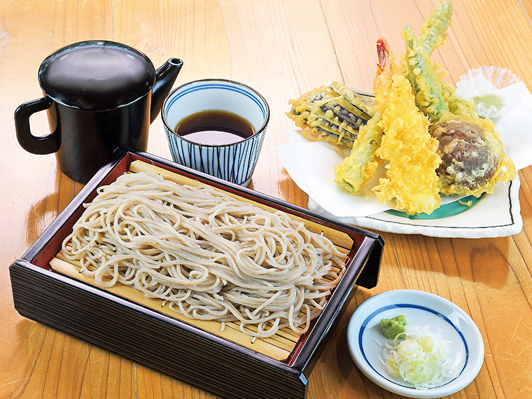 「天ざるそば」（1,350円）【食事処 いち膳】