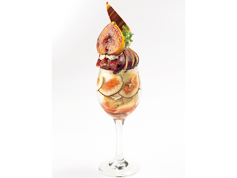 「2種の無花果（いちじく）パフェ」（1,500円・店内飲食税込1,650円）