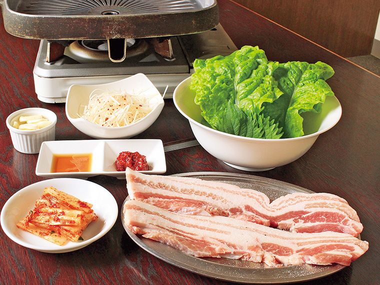 「サムギョプサル」（1人前1,820円）
