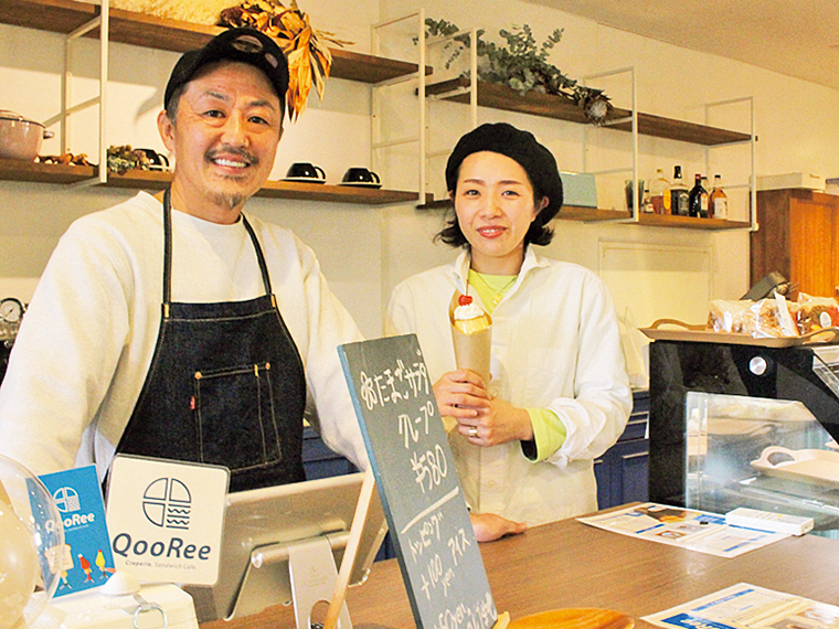 「流行り・廃りがなく、幅広い世代に長く愛されているのがクレープの魅力」とオーナーの栗原さん