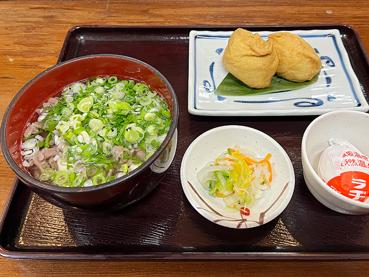 「晴明いなりと肉吸いのセット」