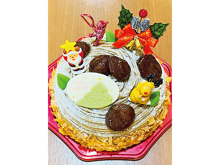 9. 和栗のモンブランショート（5号）［桑折町／手作り菓子工房 大野屋］【2名様】