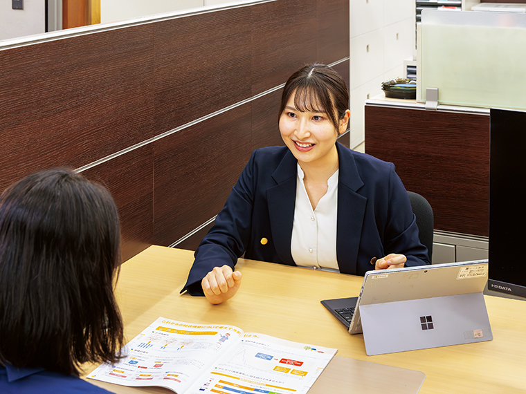 池田 理恵子さん（入行／2018年、所属／アセットコンサルティング部 郡山コンサルティングプラザ）