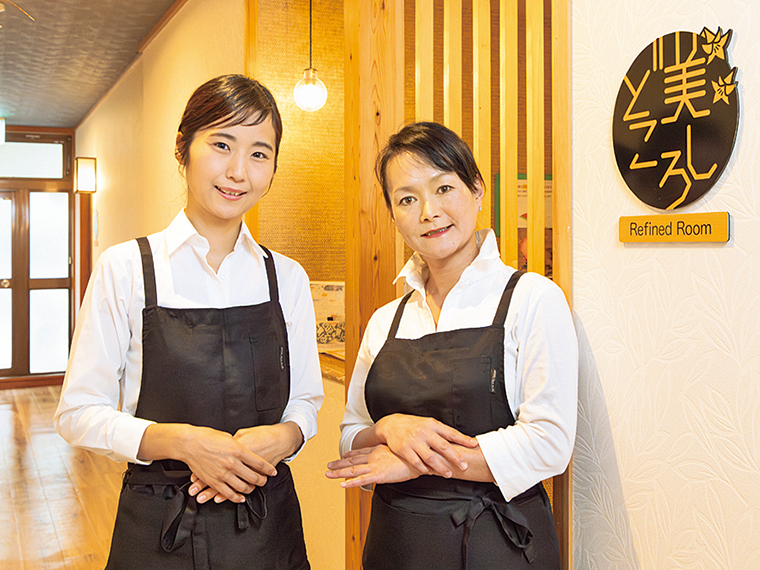 館内の「美しどころ」にサロンあり。探してみて！