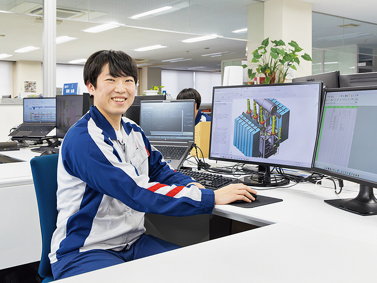 最先端の設計・解析ツールを用いて設計する技術職。未経験からでも活躍できる環境が整っている