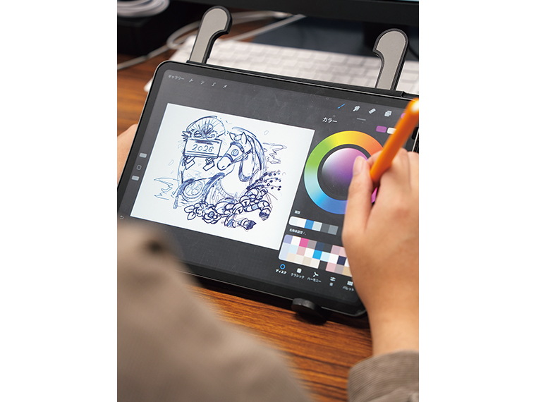 お客様の要望に合わせ、オリジナルイラストを一から制作することも多い