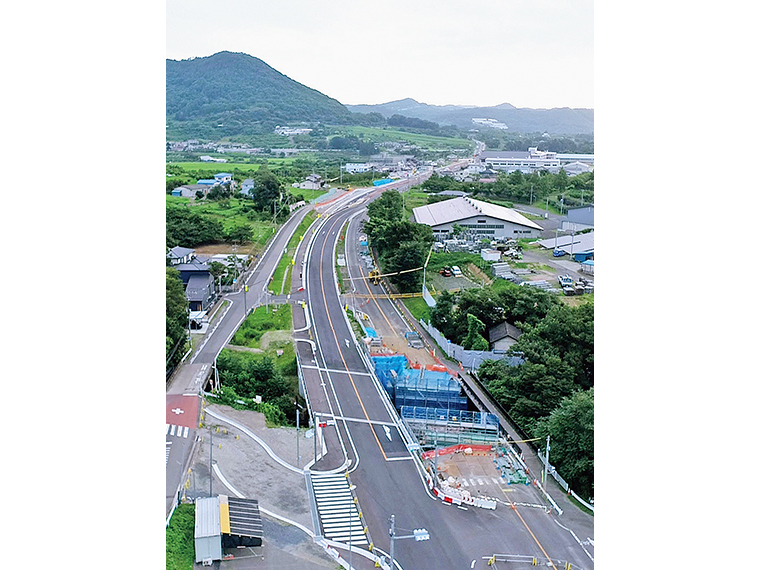 国道4号線の交通渋滞解消を目的とした道路拡幅工事、難工事指定ながらも国土交通省東北地方整備局より優良工事表彰を受賞