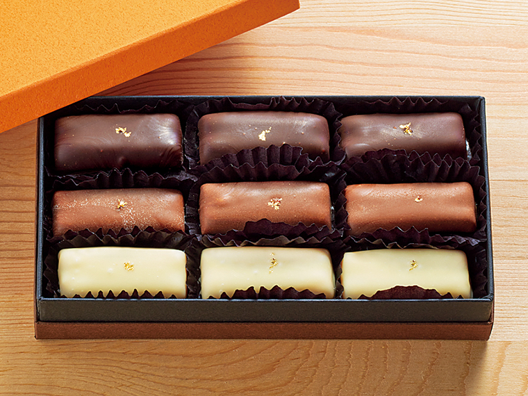 「パーシモン（みしらず柿のチョコレート）」（2,500円）【月光（つきのひかり）［喜多方市］】
