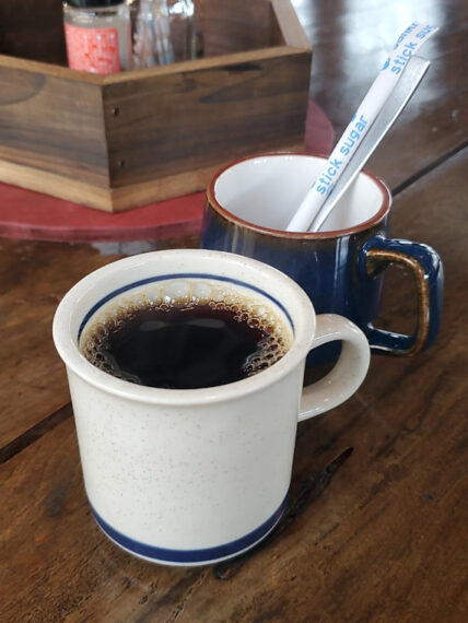 セットでコーヒーを選ぶ食後のリラックスもアリです