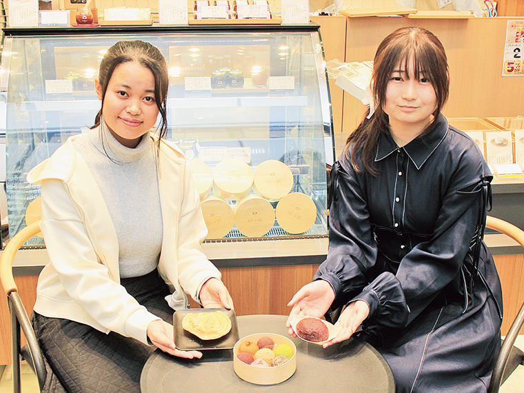 「和菓子に込められたお店の方々の思いが知れてよかったです。家族と一緒にまた来ます！」by.春奈　「七福おはぎを食べたあと多幸感に包まれました。焼き立てのたい焼きもおいしいです！」by.舞