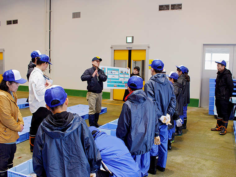 漁師さんが獲った魚が消費者に届くまでを学びました