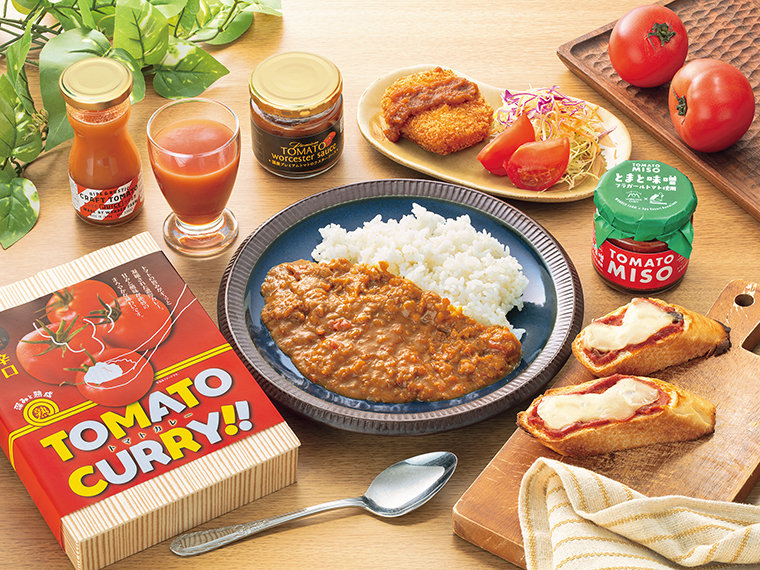「トマトカレーセット」（4,000円）【ワンダーファーム［いわき市］】