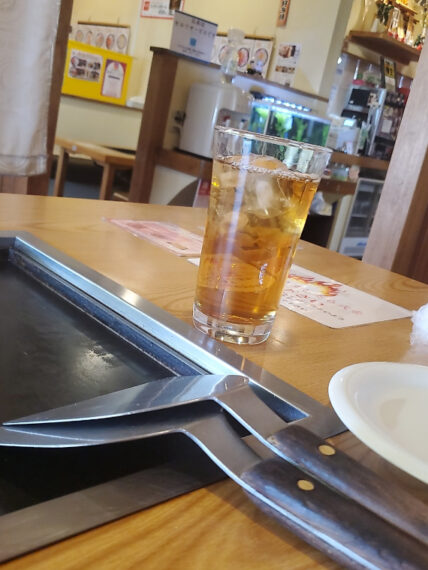ドリンクまでサービス！今回はヘルシーに烏龍茶