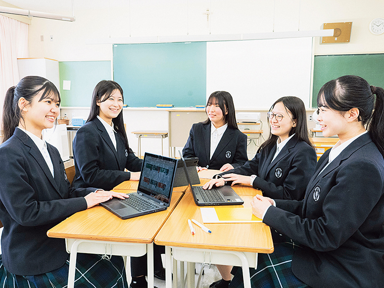 「Google GEMINI（生成AI）」や「Inspire High」の導入で、より幅広い学びを提供している
