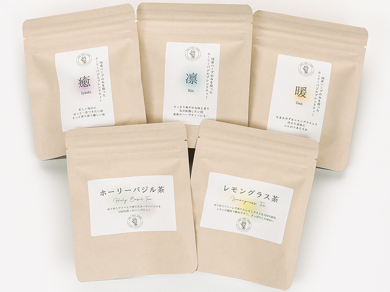 「ホーリーバジルティーセット」（4,100円）【ゆうゆうファーム［白河市］】