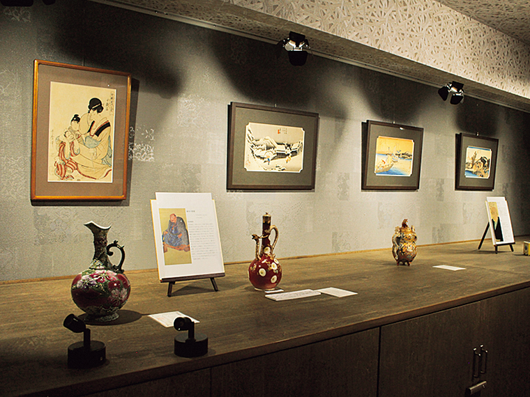 美術館「天渓庵」。展示内容は時期によって変わる