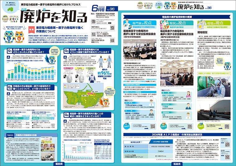 「廃炉を知る」Vol.36　※画像をクリックすると広報紙をPDFでダウンロードできます