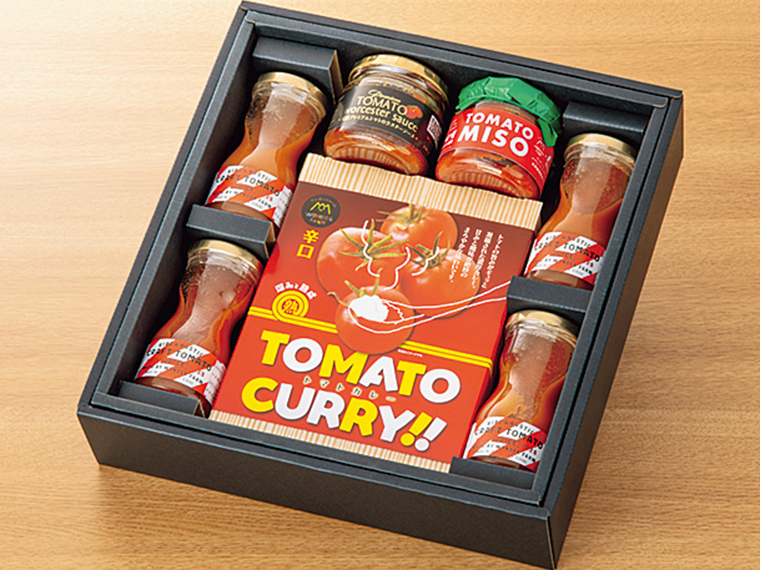 「トマトカレーセット」（4,000円）【ワンダーファーム［いわき市］】