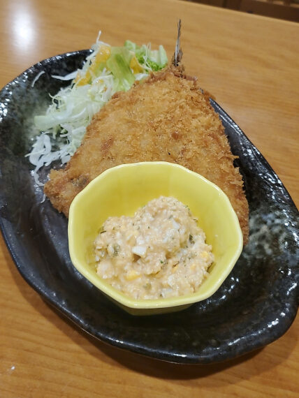 「アジフライ単品」（500円）